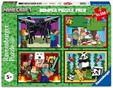 Ravensburger Minecraft 4x100 Piece Bumper Puzzle Pack for Kids 5+