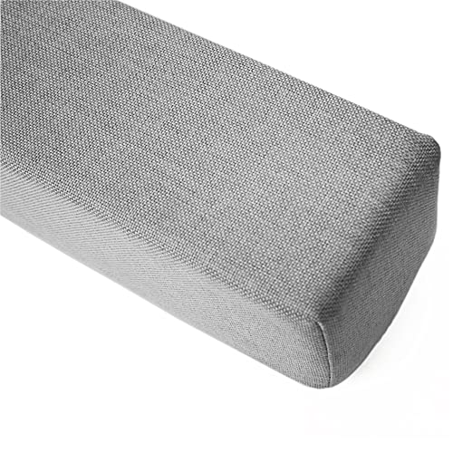 Relleno extensor de colchón premium de 200x10x15 cm con almohada de refuerzo gris