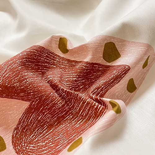 Layenjoy Heart Duvet Cover Set Twin 100Percent Cotton Bedding Cartoon Blue Orange Yellow Hearts On Twin (68 In X 86 In) #TOP4