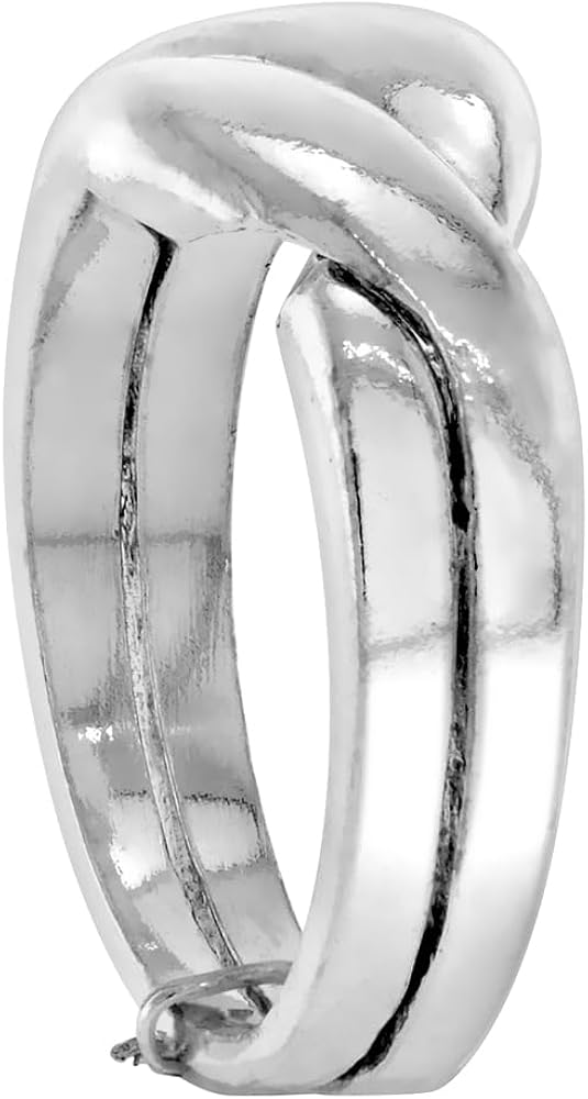 Amazon.com: Sterling Silver 2-Piece Love Knot Puzzle Ring Band, 3