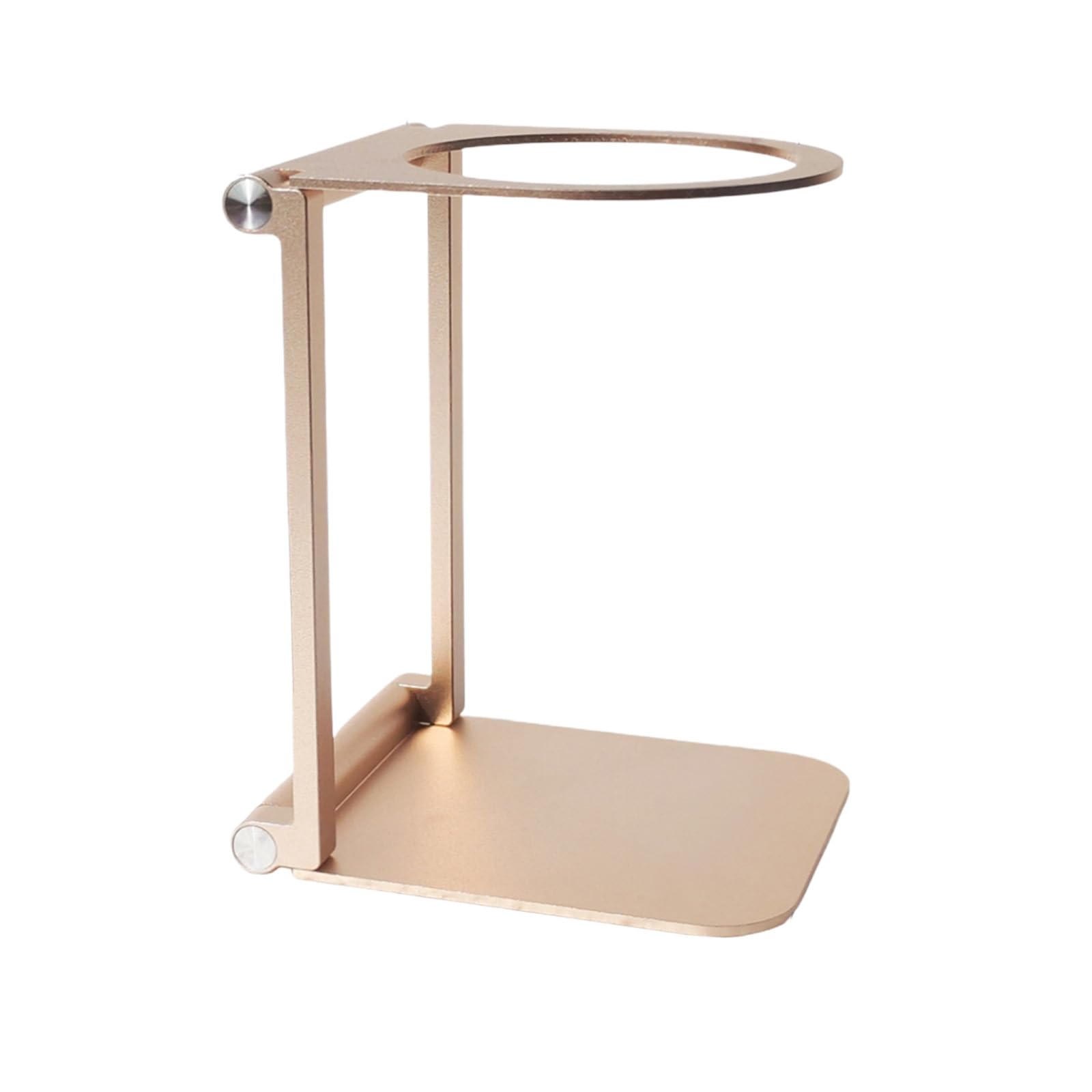 Nvoqilin Gold Highly Portable Folding Coffee Stand Rust Proof Aluminum Build Works With Manual Espresso Machines And Drip Brew Pocket Sized Brewer Base