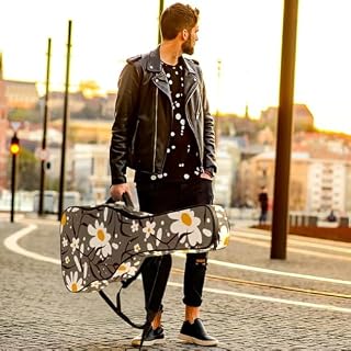 Housse imperméable en tissu Oxford pour guitare acoustique avec bandoulière et poches, motifs texturés élégants 109 x 42,9 x 11,9 cm, Multicolore 5., 42.9×16.9×4.7 in, Sac de transport tendance pour - Les Beatles, Paul McCartney, John Lennon, RIngo Starr, George Harrison Housse imperméable en tissu Oxford pour guitare acoustique avec bandoulière et poches, motifs texturés élégants 109 x 42,9 x 11,9 cm, Multicolore 5., 42.9x16.9x4.7 in, Sac de transport tendance pour – Image 6