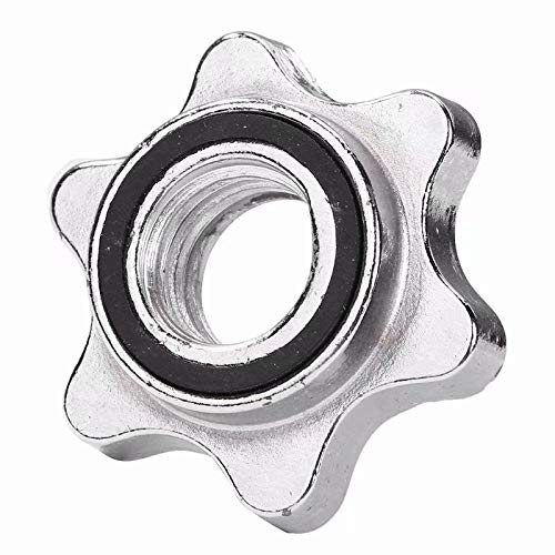 Syhonic 25mm Standard Barbell Spin-Lock Collars Screw Clamps Dumbell Weight Lifting for Fitness Training