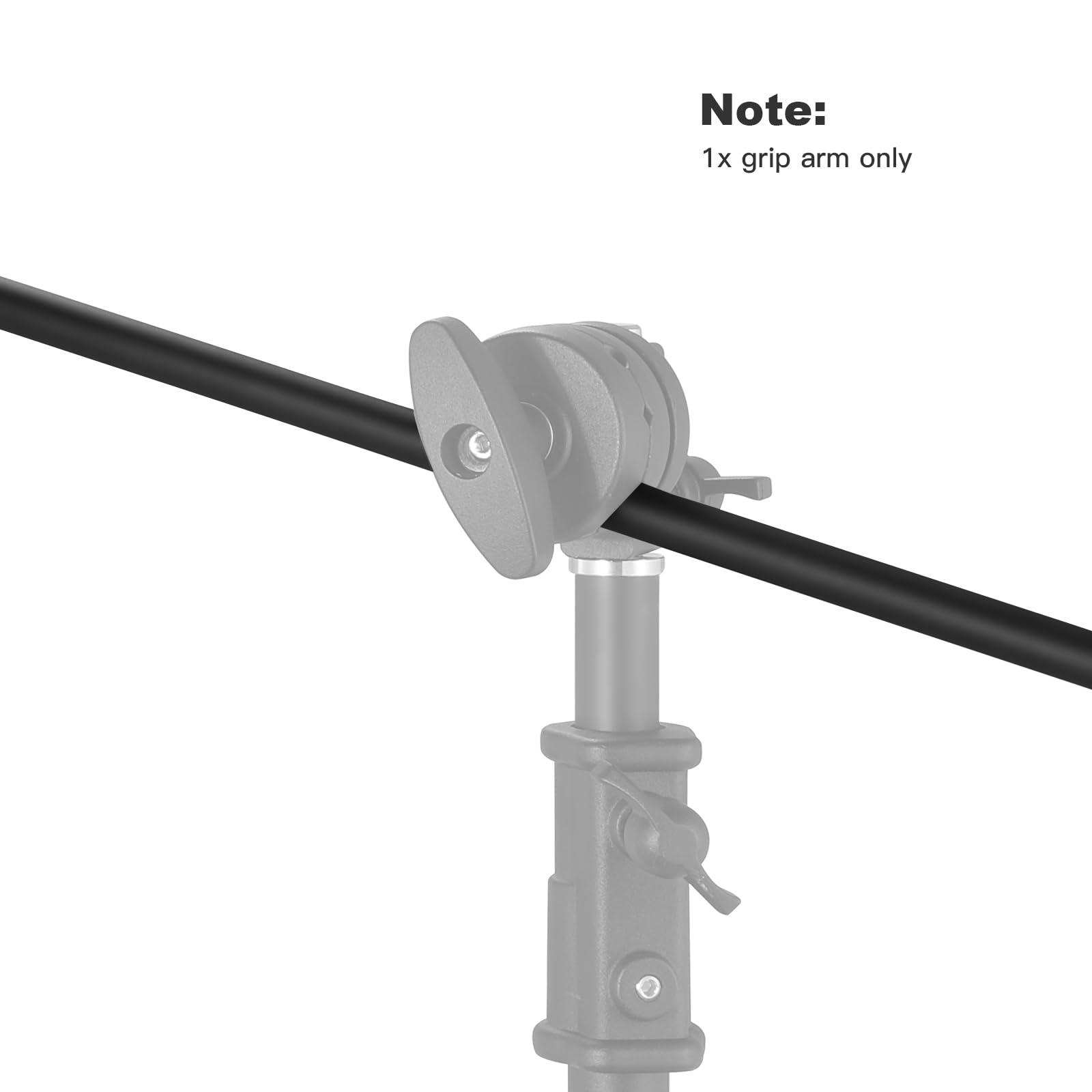 Extension Handle, Boom Arm With Handle Heads, 50 Inch Heavy Duty C Standard Arm Solid Clamp For Light Stand, Softbox, Reflector Panel, Photography, Video Studio Lighting, Stainless Steel - View #7