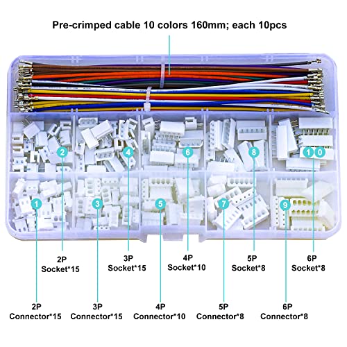 Mini-SPOX 2.5mm 5264 Kit con cables pre-crimpados 56 pzas miniatura 2