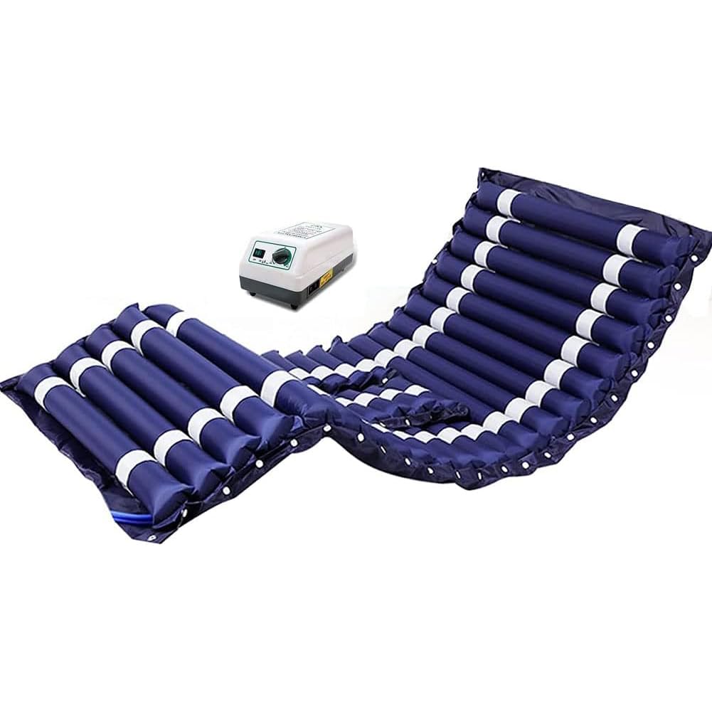 Letto Ospedaliero A Piena Elettricità 10 Funzioni con Disegno Innovativo Ribaltamento Corpo, Letti A Piena Elettricità Premium Barriere Regolabili, Palo Perfusione, Ruote Silenziose,Air mattress