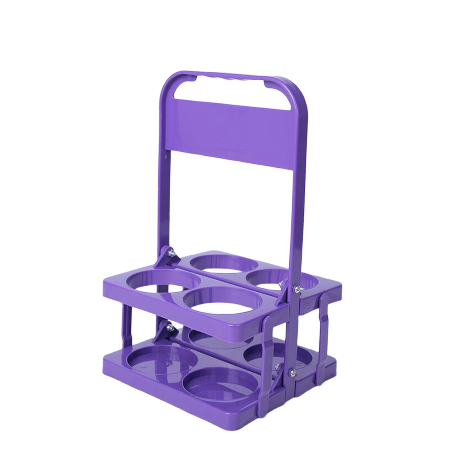 FackLOxc Effective 4 Bottle Folding Carriers Portable Bottle Holder for Outdoor Picnics Camping and BBQs Folding Carriers