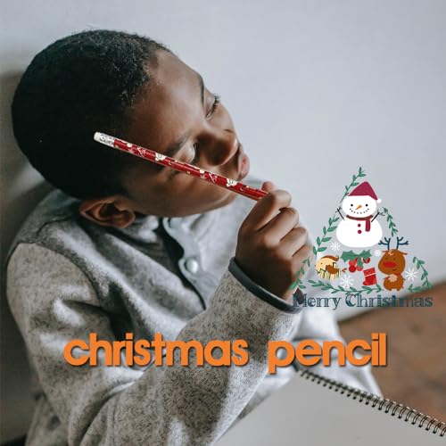 72 lápices navideños con borrador variados miniatura 5