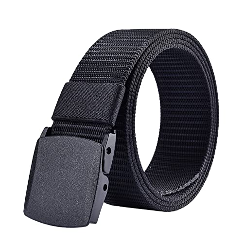 Daily Belts for Men with Exquisite Plastic Buckle - Adjustable Buckle Men Nylon Belt,Work Belt, Military Belt