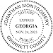 Georgia Notary Round Seal Stamp