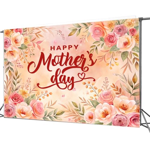 Fondo para fotografía 8x6 ft Rosa para Día de la Madre miniatura 4