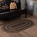 VHC Brands 8711 Classic Country Primitive Flooring-Farmhouse Jute Black Rug, 36 x 60, Non-Stenciled