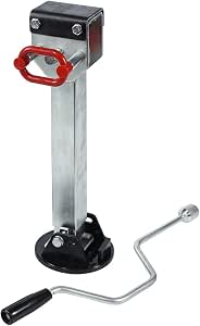 SUNXUE Pieds Stabilisateurs Caravane 350 Mm – Lot De 2 + Manivelle Rapide, Acier Galvanisé, Levage 1000 Kg