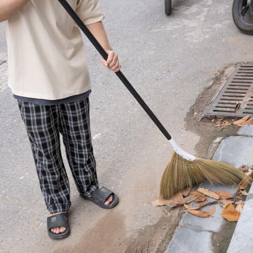 TTS For Home - Vietnamesischer Strohbesen - Indoor Grasbesen - Kehrhand mit schwarzem langem Stiel Besen für Haus, Garage, Büro, Lobbyraum, Küche mit 96,5 cm Länge – Bild 8