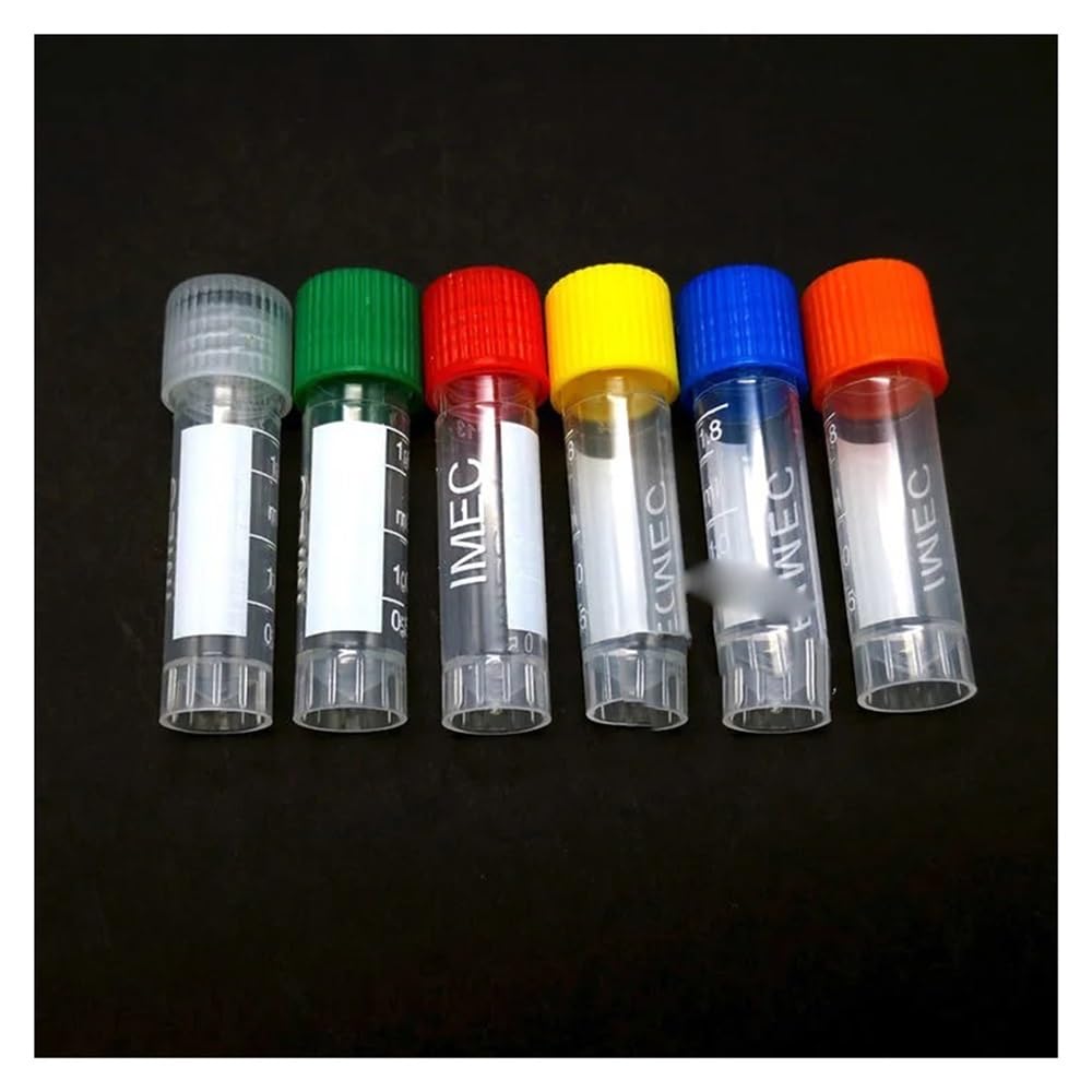 Equipos y suministros de laboratorio Lote de 500 tubos crioviales muestra plástico 1,8 ml con junta silicona