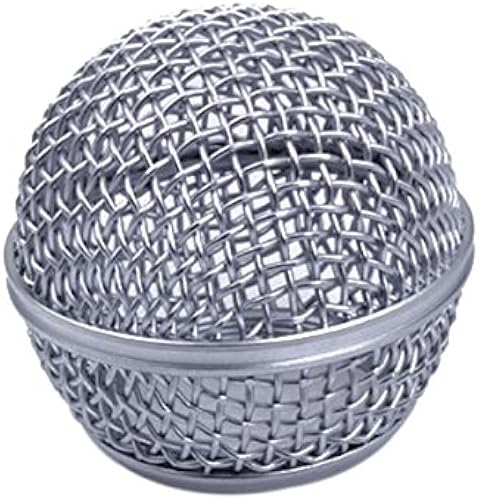 SUPVOX Mikrofon kugelkopf mesh grill fA r shure sm58 beta58  silber 