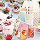 100 Stück Papier Strohhalme, Einweg Abbaubarkes Papier Trinkhalme, Cocktail Farbe Kreative Dekoration Strohhalme, für Smoothies, Saft, Cocktail, Heißgetränk