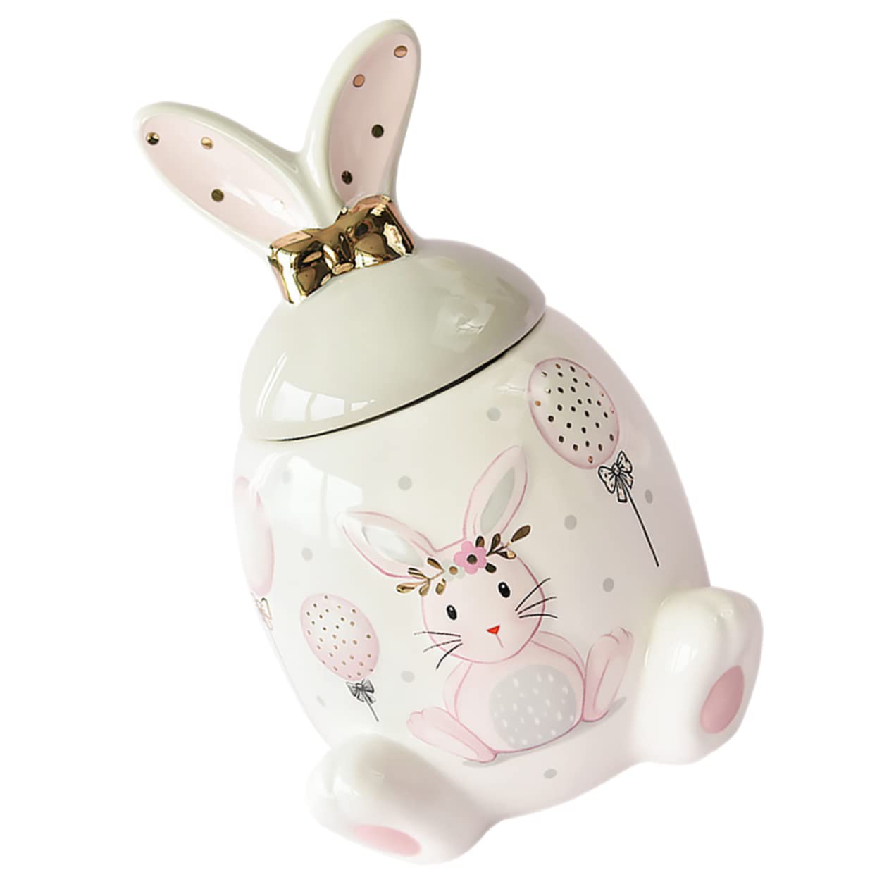 Buy Ubervia® Ceramic Rabbit Jar Bunny Candy Jar Bunny Figure