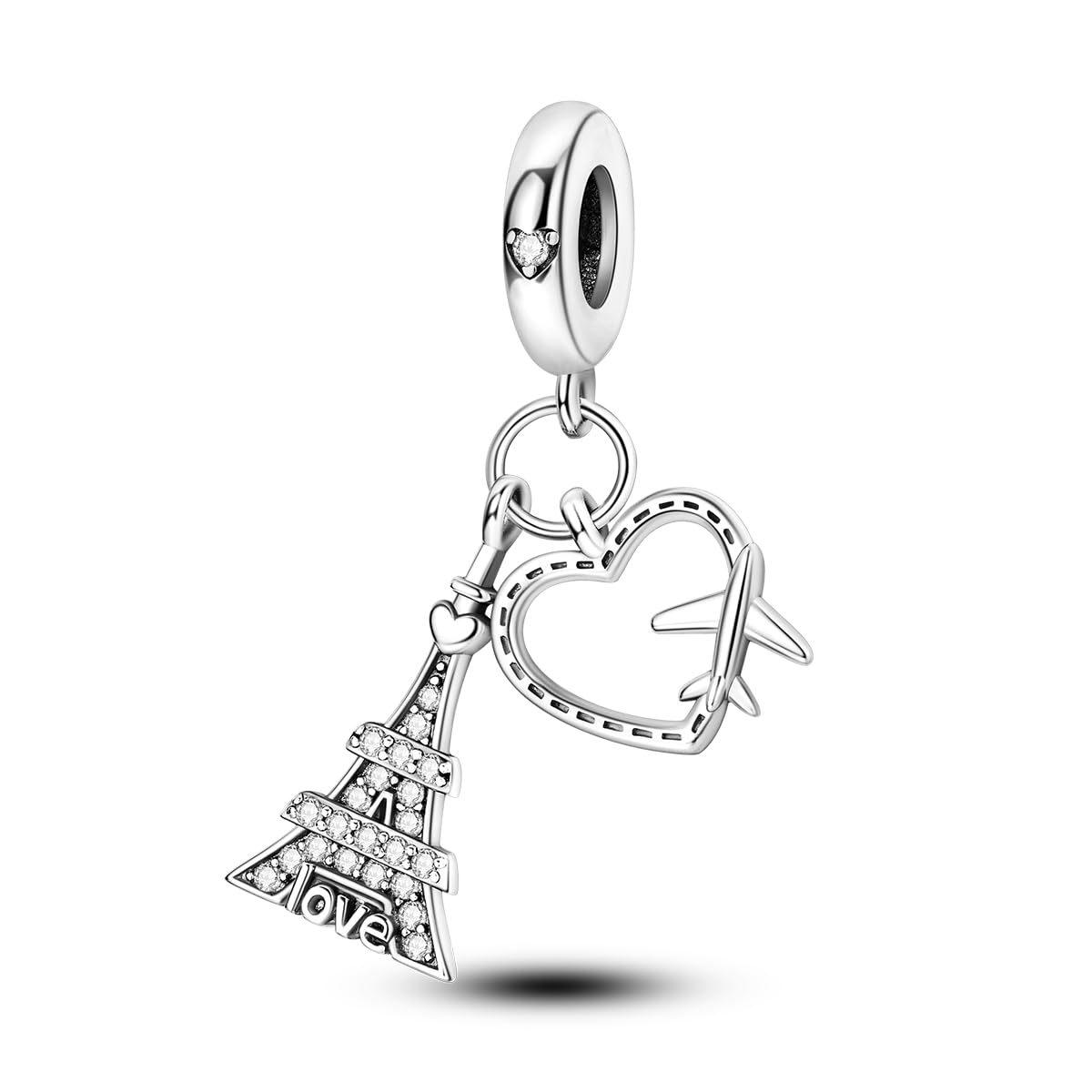 NARMO S925 Sterling Silver Charms Hamsa Charm for Pandora Bracelets Cross Charms for Bracelets Perfume High Heels Dangle Charms Silver Charms for Women