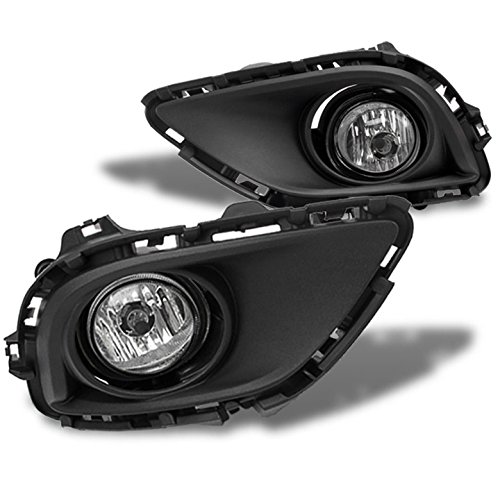 Front Bumper Driving Fog Lights Lamps Chrome Compatible with 2013-2015 Mazda CX-9