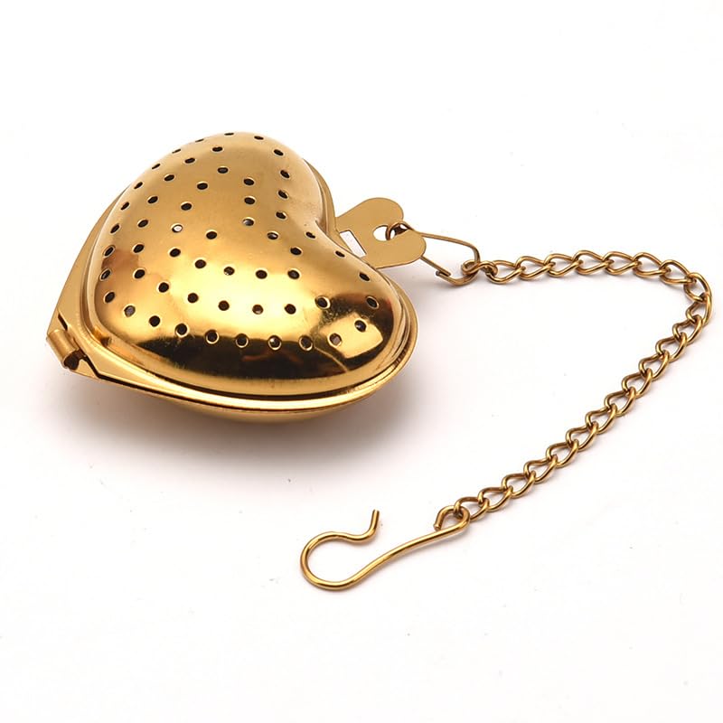 Gold Tea Strainer Easy To Clean Non-slip Fine Leak Hole Rapid-penetration Tea Infuser for Restaurant Tea Filters Tea Strainers and Filters Tea