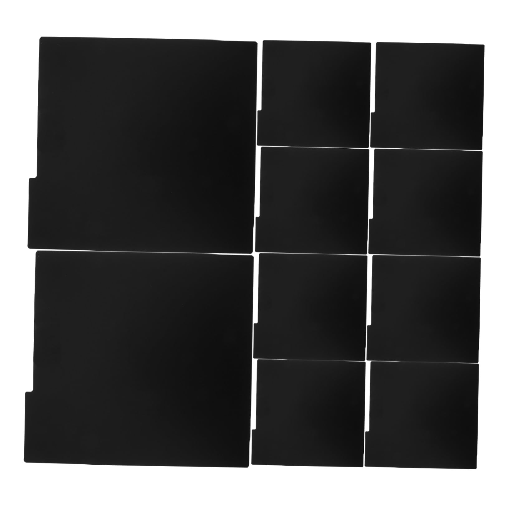 Hemobllo Divisori per Vinili in Pp Nero 15 Pezzi Resistenti alla Deformazione Design Creativo per Album e Dvd per Organizzazione e Conservazione Librerie