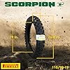 Pirelli Scorpion MX Extra X 80/100-21 51M Front & 110/90-19 62M Rear Tube Type Motorcycle Tires: Engineered for Motocross and Off-Road Training and Amateur Racing Performance with Keychain