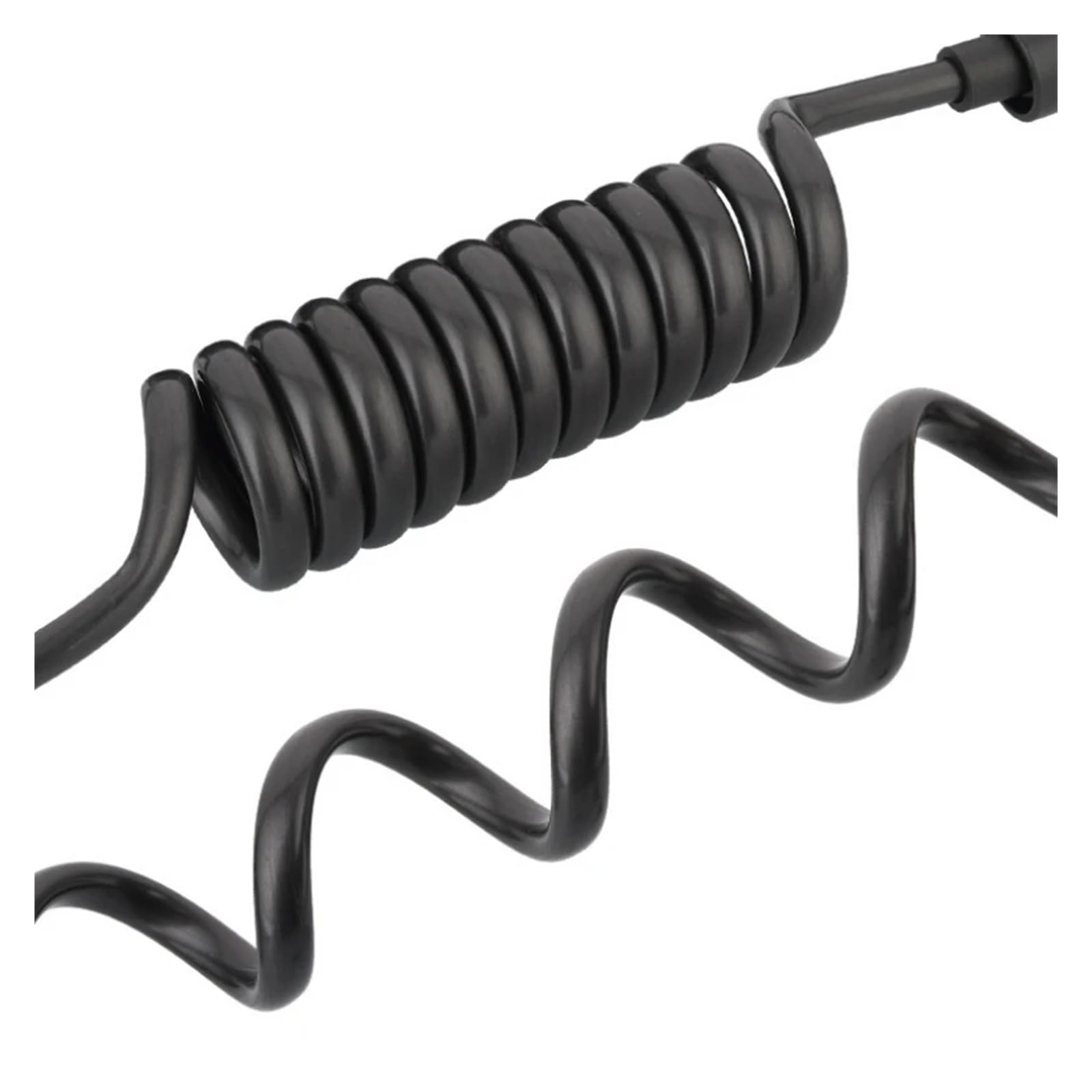 Manguera flexible de ducha de teléfono de 1,5 m/2 m, tubo de agua de poliuretano con ajuste universal G1/2 para inodoro, bidé y fontanería de baño (negro) - y extensible
