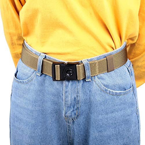 Sportmusies Tactical Belt for Men Nylon Webbing Belt with Heavy-Duty Quick-Release Buckle4