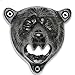 Grizzly Bear Wall Mount Beer Bottle Cap Openers | Durable Cast Iron and Black Vintage Finish