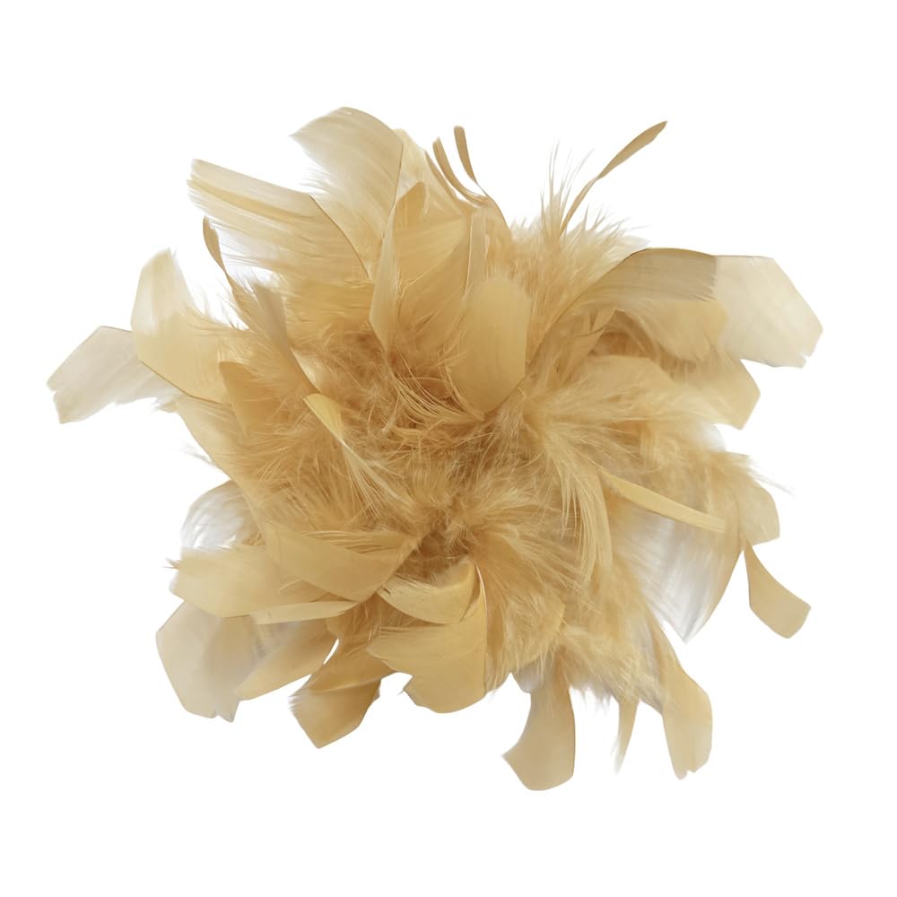 Elegant Feather Flower Large Brooch Lapel Pins for Women Men Wedding Party Dance Banquet Big Pins for Floral Shawl Dress Suit Clothes Accessories