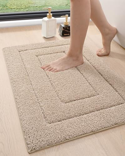 DEXI Large Bathroom Rug Beige
