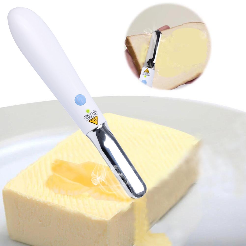Butter Spreader Rechargeable Stainless Steel Cheese Butter Warmer Knife, Heat up in Seconds