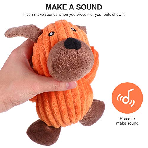 TEHAUX 2 peças de brinquedo de pelúcia para animais de estimação Brinquedo de mastigar para animais