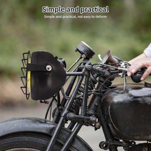 Projecteurs moto antibrouillard compacts Zerodeko avec grille de protection noire