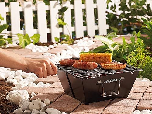 PEARL Barbecue a carbone - Griglia pieghevole: Griglia a carbone piatta pieghevole, Superficie della griglia circa 24,5 x 24 cm (griglia pieghevole, Attacco per pizza Griglia pieghevole) PEARL Barbecue a carbone - Griglia pieghevole: Griglia a carbone piatta pieghevole, Superficie della griglia circa 24,5 x 24 cm (griglia pieghevole, Attacco per pizza Griglia pieghevole)