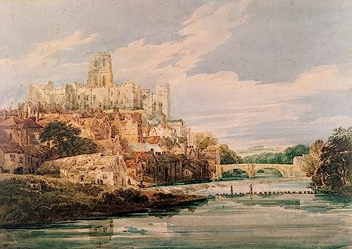 Cathédrale de Durham Girtin toile 60x90cm pour habiller un grand mur vide facilement