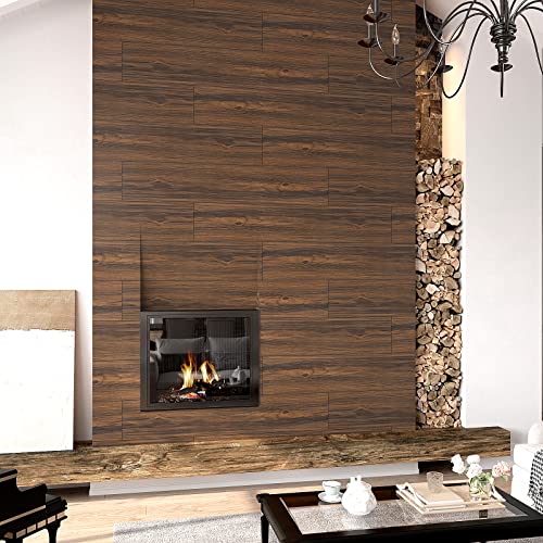 Veelike 6''X36'' Dark Brown Wood Vinyl Flooring Peel And Stick Floor Tile Bathroom Waterproof Wood Look Vinyl Plank Flooring Self Adhesive Laminate Flooring For Bedroom Kitchen Rv (4-Tiles, 6 Sq. Ft.) #TOP5