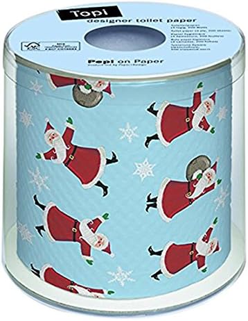Dancing Santas Christmas Toilet Paper | Topi