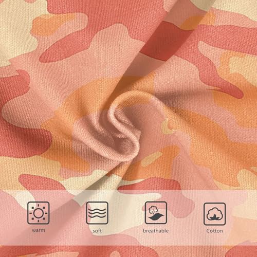 Cotton Toddler Girls Underwear Orange Camouflage Panties for Girl Bright Undies Kids Briefs 2t3