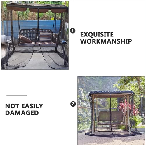 Moustiquaire pour chaise balançoire double fermeture éclair - 5