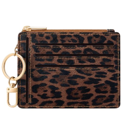 Image of Sodsay Card Case Slim Front Pocket Wallet for Women Credit Card Holder with Keychain | Slim, Credit Card Holder, Front Pocket, with Keychain
