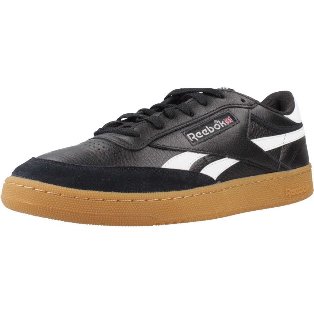 Reebok Uomo Club C Revenge Vintage Sneaker, Black/White/Gum, 42 Eu, Gomma Bianca Nera, 42 Eu-image