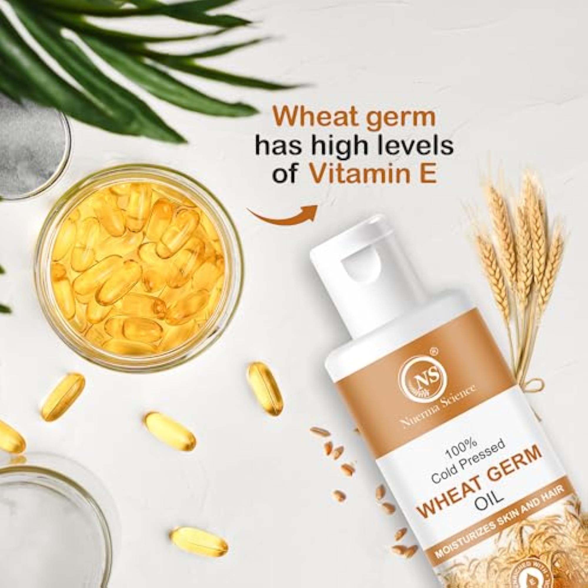 Wheatgerm Oil for Hair and Skin Care, 200ml