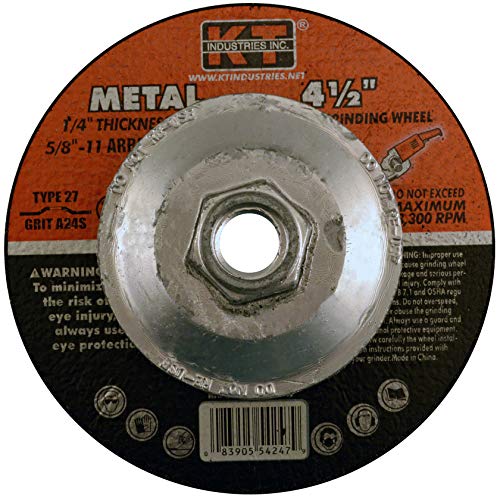 K-T Industries 5-4247 4-1/2 x 1/4 x 5/8-11 Metal Grinding Wheel