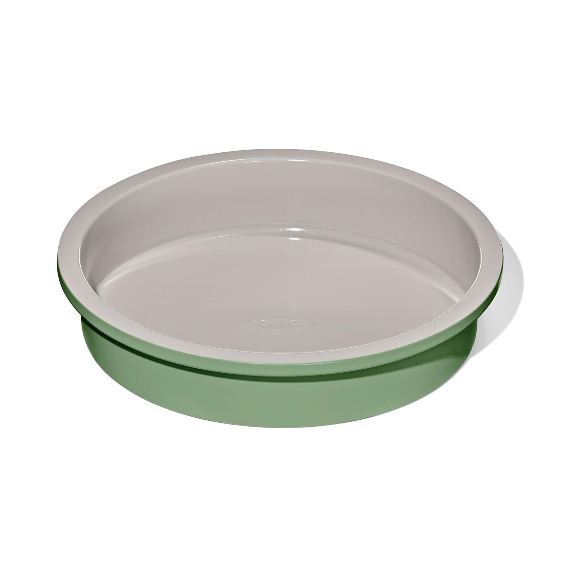OXO Good Grips Non-Stick Pro Ceramic Coated Metal Bakeware Cake Pan — 9 in Round — Basil, Round Baking Pan for Layered Cakes