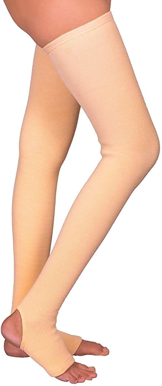 MEDTRIX Cotton Compression Stockings Thigh Length for Varicose Veins (MEDIUM)