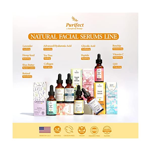 PURIFECT-Facial-Serum-VITAMIN-C-BRIGHTENING-30ml NATURAL VITAMIN C Vegan Facial Serum for Skin Brightening Firming Anti Aging, Reduce Wrinkles Dark Spots with Niacinamide Vitamin E 30ml Non Irritaging Formula PURIFECT MADE IN USA