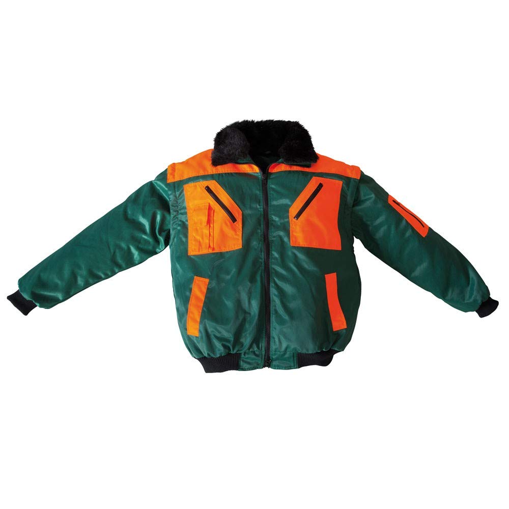 Watex Forstjacke Pilotenjacke Pilotjacke auch als Weste Arbeitsjacke grün gefüttert Gr. XL