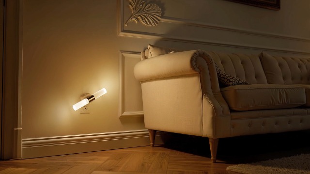 Image of L LOHAS LED Night Light, 2 Pack Night Lights Plug into Wall, 3000K Soft White, 0-100LM Adjustable Brightness, 180 Rotating Plug in Night Light with Auto Light Sensor (Matte White)